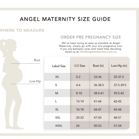 NWT Angel Maternity Long Sleeves Frilled End Bodycon Dress. Navy Blue. Size M - Picture 14 of 14